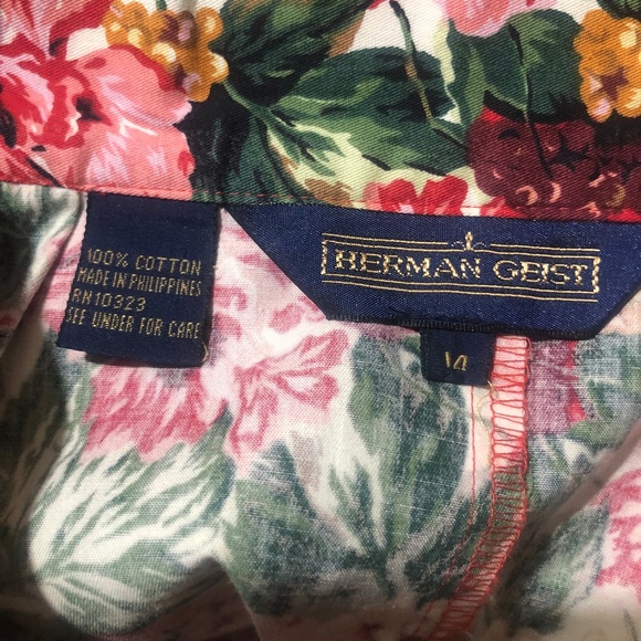 Herman Geist Floral MIDI Full Skirt Pleated - Picture 7 of 8